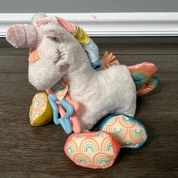 Itzy Ritzy Unicorn Car Seat Stroller Sensory Plush - Picture 2 of 5